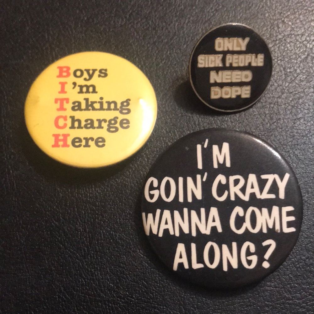 Vintage Buttons set of 3